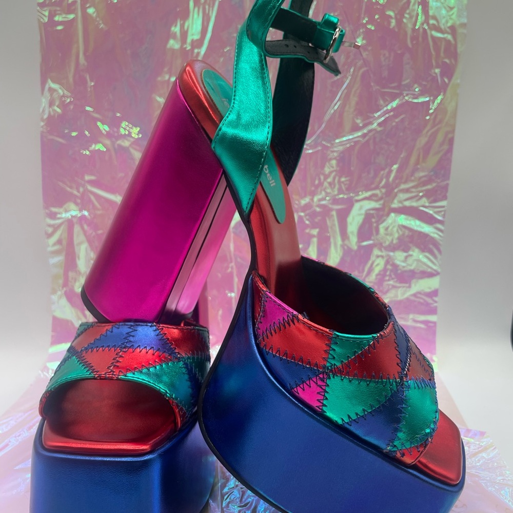 Jeffrey Campbell Seventyone Patchwork Platforms - image 3